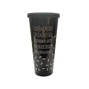 Dunkin’ Glow in the Dark 24oz Black Tumbler Limited Edition Halloween 2022
